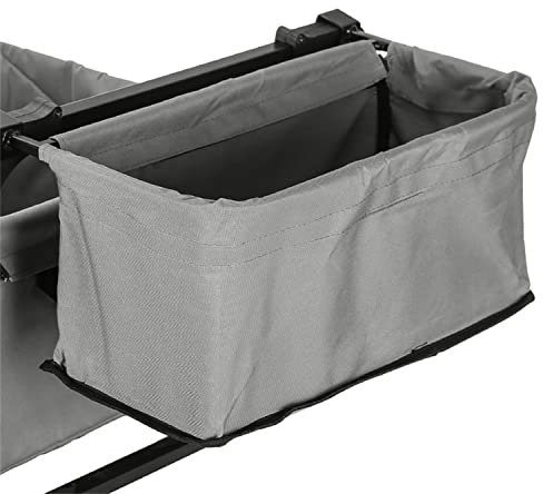 TMXKOOK Faltsamer Cargo Wagon Aufbewahrungsbeutel, zusammenklappbare Einkufe Camping-Hand-Push-tragbare Trolley-Wagen-Zubehr - Abnehmbare Oxford-Tuch-Tasche