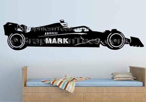 Graphics 'n' Tees - Personalised F1 2022 Racing Car Wall Stickert, Formula 1 Race Cars Vinyl Decor Decals