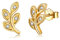 Ohrstecker Silber 925 Gold Rosegold Blätter Zweig Kleine Ohrringe Gold Schmuck Geschenke für Freundin Mädchen