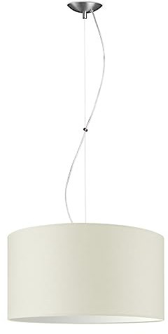 Home Sweet Home Moderne Hängelampe Deluxe Bling | 50/50/100cm | warmweiß | Hängelampe mit Lampenschirm aus Stoff | für E27 LED-Lampe | geeignet für Wohnzimmer, Schlafzimmer
