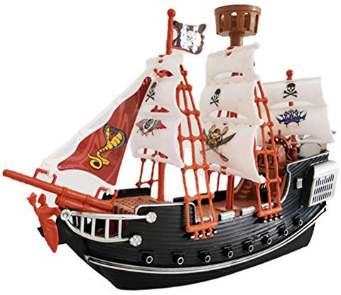 Piratenschiff-Spielzeug für Kinder, Piratenschiff-Modell für Kinder ab 8 Jahren, Vorschulkinder, frühes Lernen, Piratenboot-Spielset, Geschenk für Halloween, Weihnachten, langlebig/interaktiv