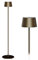 Stilosa 3 Floor - Wiederaufladbare USB-LED-Stehlampe - Mit Touch-Control einstellbare Lichtstärke (Dimmer) - Haus und Restaurant - IP54 für den Einsatz im Innen- und Außenbereich - Tropisches Schwarz