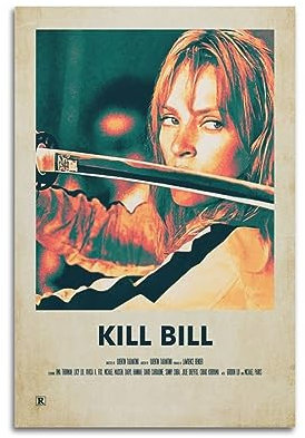 VZRSQZK Kill Bill Filmposter, dekoratives Gemälde, Leinwand-Wandposter und Kunstdruck, modernes Familienschlafzimmer-Dekor-Poster, 20 x 30 cm