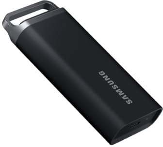 Samsung T5 EVO Portable SSD 8TB, USB 3.2 Gen 1 External Solid State Drive, Seq. Read Speeds Up to 460MB/s for Gaming and Content Creation, MU-PH8T0S/AM, Black