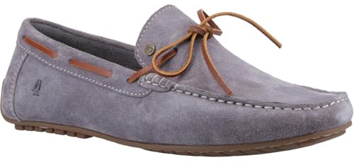 Hush Puppies Male Reuben Boat Shoe, Grey, 8