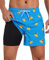 Aueyan Herren-Badehose, 14 cm, mit Kompressionsfutter, Reißverschlusstaschen, schnell trocknend, lustig, Strand-Shorts, Ente, XL