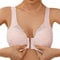 Front Fastening Bras for The Elderly Floral Lace Full Coverage High Impact Sports Bras Large Breasts Wire Free Bra Underwear Yoga Fitness Exercise Oversized Women's Everyday Bras Pink