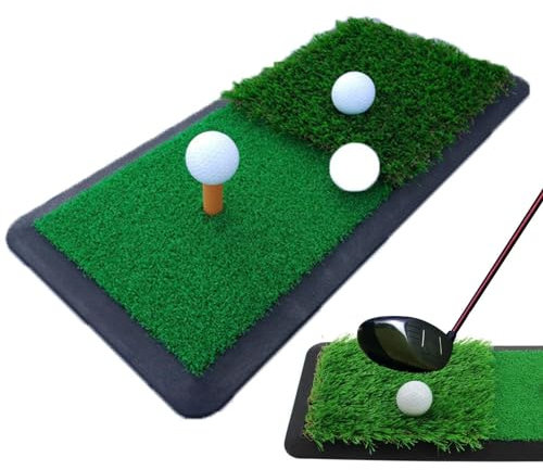 Turf Mat Golf - Anti Slip Short Long Grass Turf Mat, Multifunctional Golf Hitting Mat with Alignment Lines | 4x5 Artificial Turf Golf Hitting Mats, Divot Playing Anti Slip Mat for Indoor Outdoor