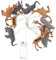 BCOATH Schnur Tierische Lichterketten Mikro Lichterkette Känguru Lichtschlauch tierischer Lampenschirm Dschungel-Lampenschirm animal-design innenbeleuchtung Fee LED-Lampe Plastik