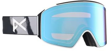 Anon M4 Low Bridge Fit Schutzbrille (zylindrisch) + Bonuslinse + MFI Gesichtsmaske, Rahmen: Stammbaum, Linse: variabel wahrnehmen, blau