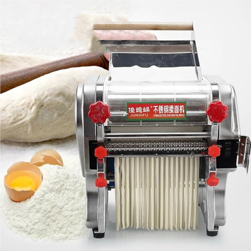 DHMYYXGS Cortador de Masa de Ancho,Frescos Espagueti Ravioli Pasta Máquina Acero Inoxidable,Máquina para Hacer,FKM-160