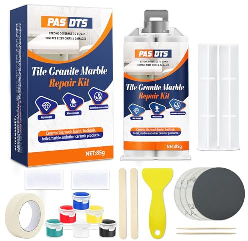 Kit Riparazione Vasca da Bagno,Kit di Riparazione Doccia Ceramica e Smalto per Riparazione Ammaccature Fori Graffi crepe, Kit Riparazione Piastrelle Impermeabile-Offre più Opzioni di Colore