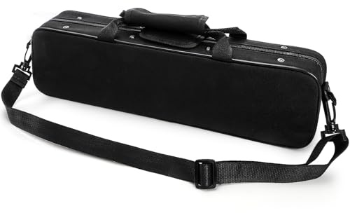 Tosnail Flute Case, Flute Bag Hard Shell with Adjustable Shoulder Strap, Clarinet Case Carrying Bag Hard for 16 Holes Flute
