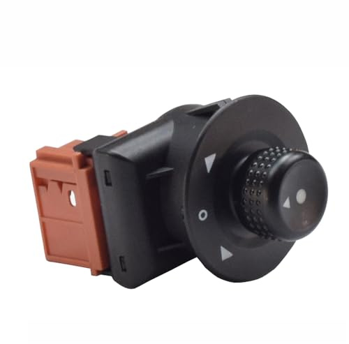 185526 Espejo retrovisor lateral Botón de regulación Interruptor Pomo de ajuste para Citroen C2 C4 Xsara Picasso Partner Berlingo Para Peugeot 6554.KS (naranja)