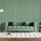 Jobu | Acoustic Veneer Slatted Panels for Wall Decor | 240cm (L) x 60cm (W) x 2.1cm (D) (Sage Green, Single)