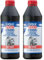LIQUI MOLY Getriebeöl (GL4) SAE 80W | 1 L | Getriebeöl | Hydrauliköl | Art.-Nr.: 1020, farblos (Packung mit 2)