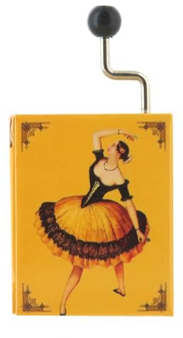 Lutèce Créations Spieluhr/Spieluhr mit Kurbel mit Musikmechanik mit 18 Noten in einer illustrierten und durchbrochenen Schachtel aus Karton – Bolero (Maurice Ravel)