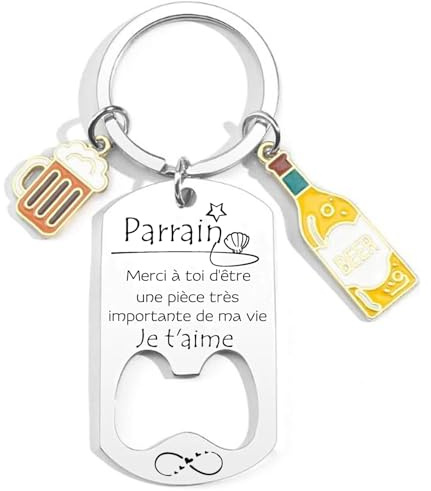 YUANSI Cadeau Parrain Porte clés Parrain porte clef personnalisable parrain demande parrain porte clef porte clé parrain porte clé super parrain cadeau parrain bapteme cadeau parrain personnalisé (2)