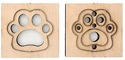 1 Set Leder Handwerk Hund Pfote Für Schlüssel Anhänger Form Modellierung Holz Stanzen Für Kunst Handwerk Modellierung Formen
