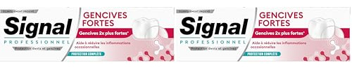 Signal Professionnel – Dentifrice Gencives Fortes – Réduit les inflammations occasionnelles et la mauvaise haleine – Gencives 2x plus fortes en 4 semaines – 75ml (Lot de 2)