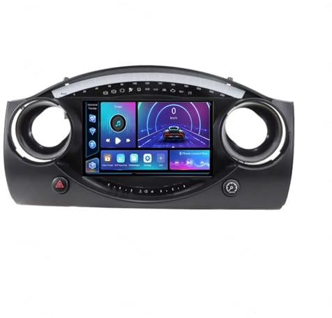 Android 15 Autoradio-Video-Multimedia-Player, 9-Zoll-Touchscreen-Radio für BMW Mini Cooper S R50 R52 R53 2004-2007 Plug-and-Play-Autozubehör mit Bluetooth und Navigation und,HM601