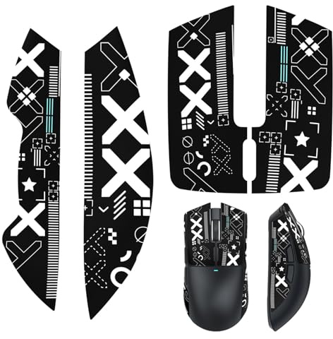 Ruvan Mouse Grip Tape Set Kompatibel Mit Logitech G Pro Wireless X Superlight, Griptape Gaming Mouse Ultrathin Schweißabsorbierend Rutschfest Selbstklebend 0.5mm Gaming Zubehör Griffband