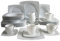 CreaTable, 13160, Serie Celebration weiss, 30-teiliges Geschirrset, Kombiservice aus Porzellan, spülmaschinen- und mikrowellengeeignet, Made in Europe