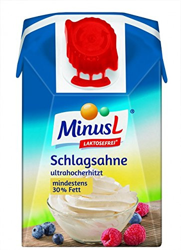 MinusL Schlagsahne 30% laktosefrei, 9er Pack (9 x 200 ml)
