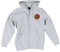 SANTA CRUZ Herren Midweight Zip Up Hooded Sweatshirt Classic Dot Skate Zip Up Sweatshirt, Grey Heather, Size Small