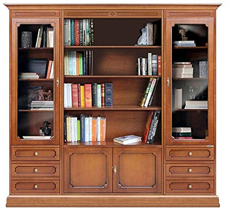 Arteferretto Made in Italy Bücher-Wohnwand Klassisch