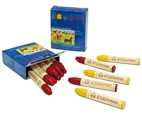 STOCKMAR Wachsmalstifte Einzelfarbe Rotbraun (13) - 12 Stifte