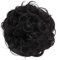 CAISHA Scrunchie Haarteil Haargummi Dutt Haarverdichtung Groß Emilia Gewellt Unordentlich DM15cm Dunkelschokobraun G2E