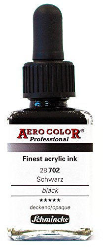 Airbrush Farbe Schwarz deckend 28 702 28ml Schmincke Aero Color Professional