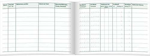 RNK - 3119 Fahrtenbuch PKW, steuerlicher Kilometernachweis, DIN A6, 32 Blatt (1, A6)