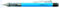 Tombow Porte-mines MONO graph 07 bleu fluo - mine 0,7 mm, HB, gomme intégrée rechargeable [SH-MG43-R7]