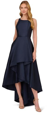 Adrianna Papell Women's Mikado High Low Gown