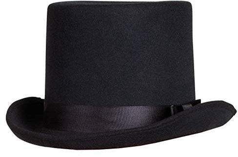 Il! Cappello a Cilindro in Simil Feltro Nero