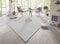 Elle Decoration Millau In- und Outdoor Teppich 160x230cm – Kurzflor Wetterfest Wasserfest Modern Unifarben Design für Terrasse Balkon Wohnzimmer Schlafzimmer Esszimmer Küche Flur in Hellgrau Creme