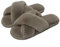 AONEGOLD Pantofole Donna Invernali Ciabatte Pelose Donna da Casa Pantofole Peluche Warmer Fluffy Antiscivolo Ciabatte con Pelo(Marrone,Taglia 38-39)
