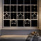 Lights4fun 2m 100er Micro LED Sternenvorhang warmweiß Weihnachtsbeleuchtung mit Timer Weihnachtsdeko Fenster