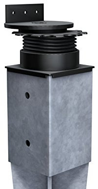 Gartenwelt Riegelsberger Terracon Terrassenlager Flex 42-87 mm für Hülsen 91x91 mm mit beweglichem Kopf Set 24 Stück (1 Karton)