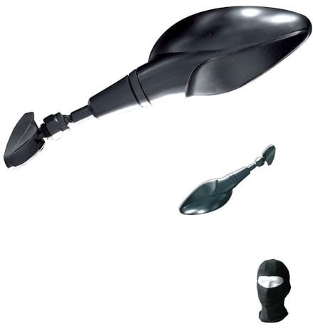 KOMPATIBEL MIT Aprilia RS4 125 Paar Fairing Spiegel FÜR Motorrad-RÜCKSICHT-Spiegel Schwarze Spiegel + M.6-Angriff EINSCHLIESSLICH Sport-Spiegel