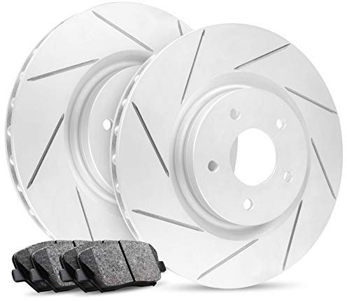 R1 Concepts Rear Brakes and Rotors Kit |Rear Brake Pads| Brake Rotors and Pads| Ceramic Brake Pads and Rotors |fits 1995-1999 BMW M3, 1998-2002 BMW Z3