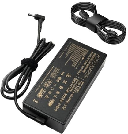 HSXIRQA 200W AC Charger Compatible with ASUS TUF Dash F15 FX517 FX516 TUF F15 A15 F17 A17 FX507 FA507 FX707 FA707 FA506 FX506 FA706 ROG Strix G15 G17 G513 Zephyrus G15 GA503 Zenbook UX7602 Laptop
