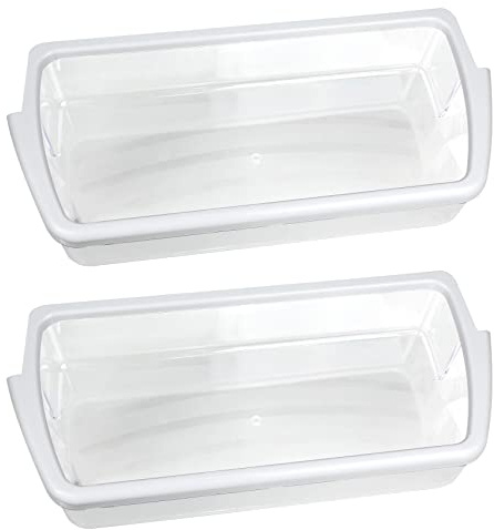 [2 PACK]W10321304 Refrigerator Door Shelf Replacement Compatible with Whirlpool Fridge Door Bin WRS325FDAM01, WRS325FDAM02, WRS325FDAM04, ED5FVGXWS07 - Replace WPW10321304,AP6019471, 2179574, 2179575