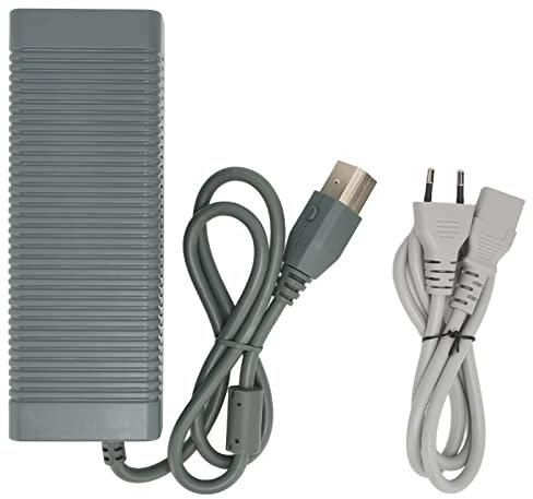 minifinker Adaptador de Corriente para Consola de Juegos, Adaptador de Corriente Xbox 360 Gran Compatibilidad Reemplazo Adaptador de Corriente de Consola de Juegos para Xbox 360(#1)