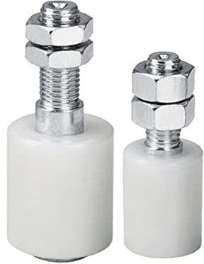 DOJA Industrial | Nylon Schiebetur Rollen | 25 mm x 35 mm | 4 Einheiten | Schiebetuer Schiene | Fuhrungsrolle | Nylonrollen | Schiebeturen Führungs Rader Lager | Laufschienen Boden Rad | Bodenfuhrung