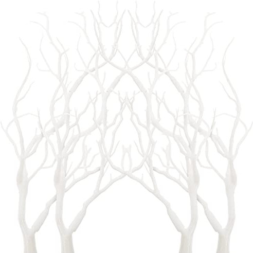 LIFKOME 4 Pezzi Rami Secchi Plastica Decorativi Artificiali Rami Albero Corna Per Halloween Natale