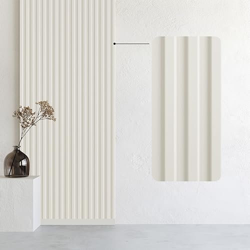 Bildershop-24 6er Set Wandpaneele & Deckenpaneele Dekowa in Magnolie 125 x 10,7 x 1,5 cm