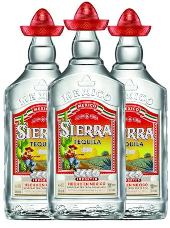 Tequila Sierra Silver 70 cl (Caja de 3 Botellas de 70 cl)